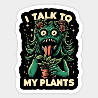 Plant Lady Funny Sticker